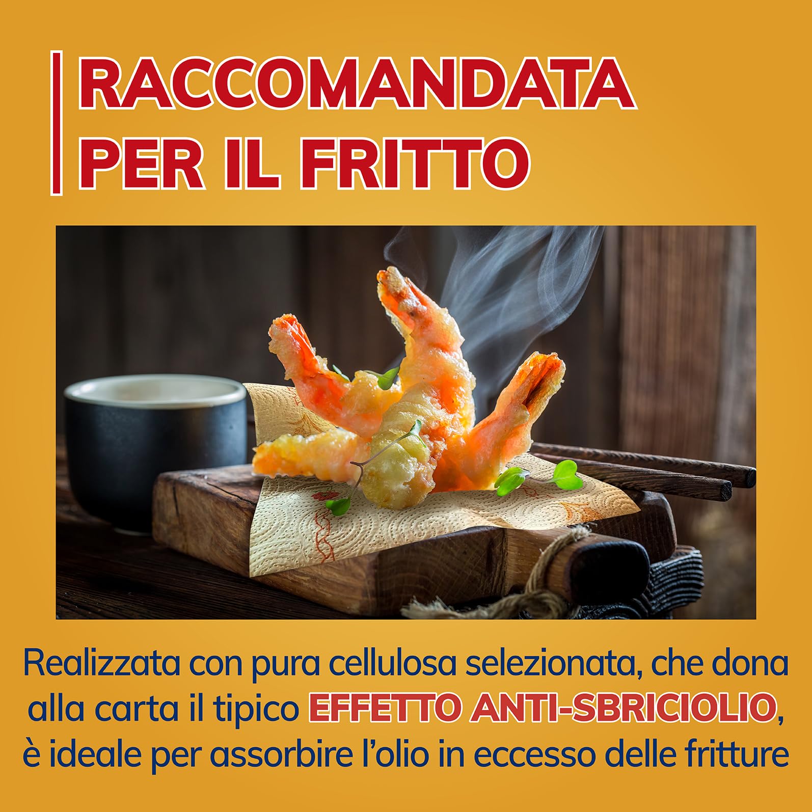 Foxy Cartapaglia | Asciugatutto 2 rotoli | 2 veli elevato spessore Vortici Super-Assorbenti | FSC |100% Energia elettrica rinoabile | Confezione 100% riciclabile prodotta con plastica riciclata