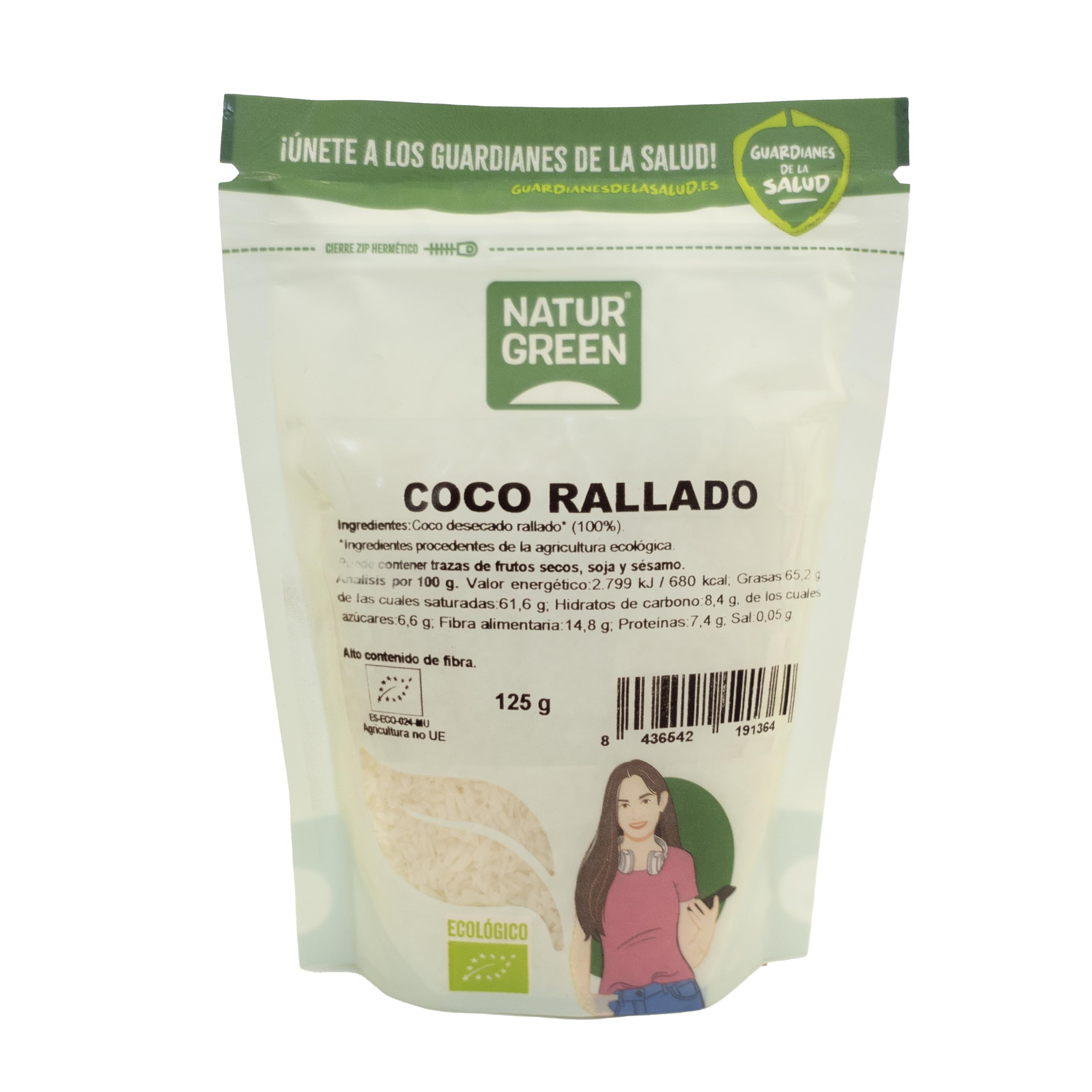 NaturGreen Coco Rallado, 125g (Bio)
