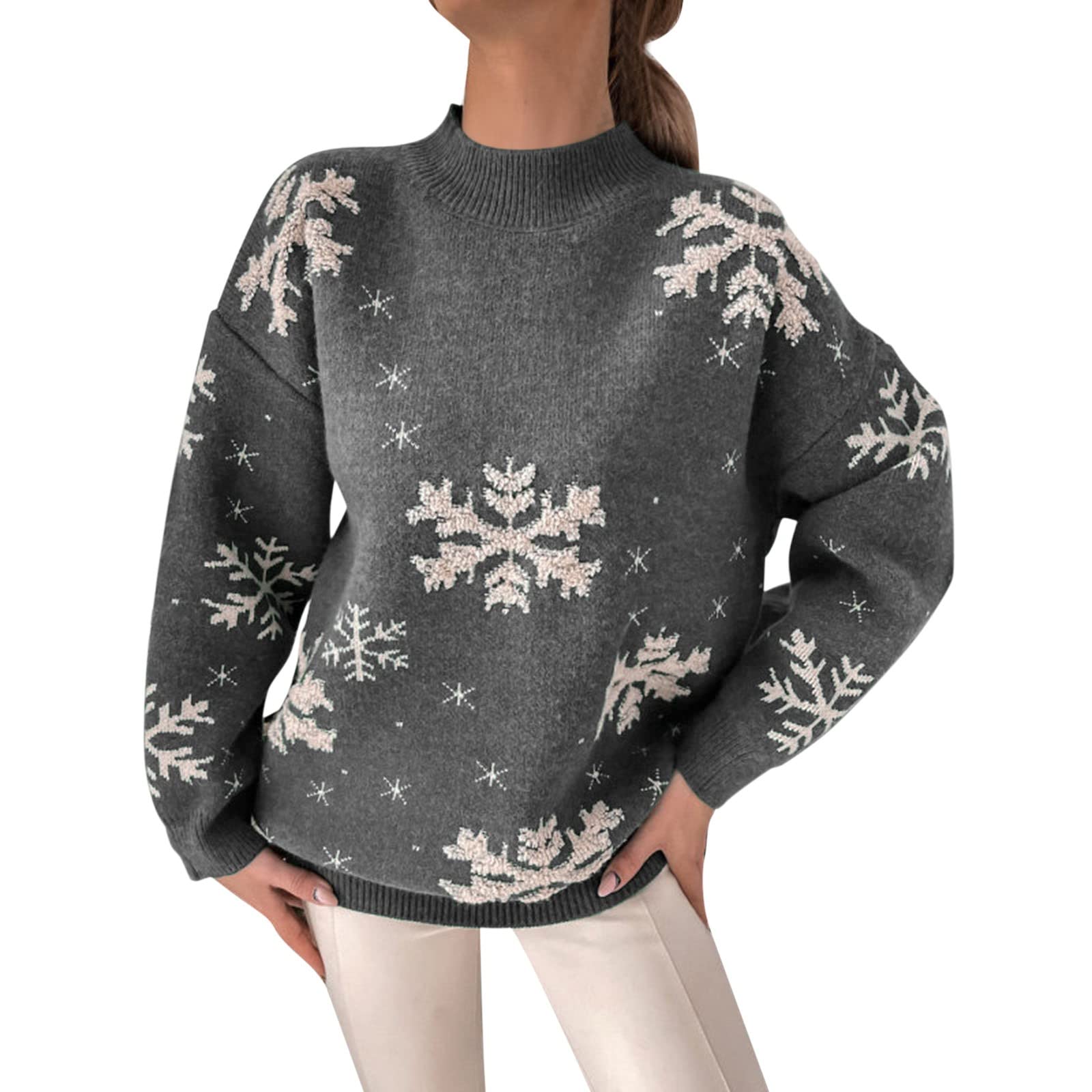 Pull De Noël Humour Homme - Sweat à Capuche Imprimé Renne, Style 'ugly Christmas Jumper'