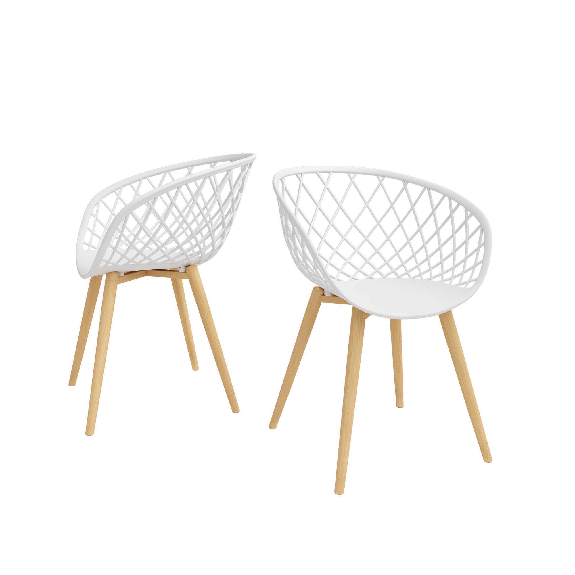 Jamesdar Kurv Chair (Set of 2), White