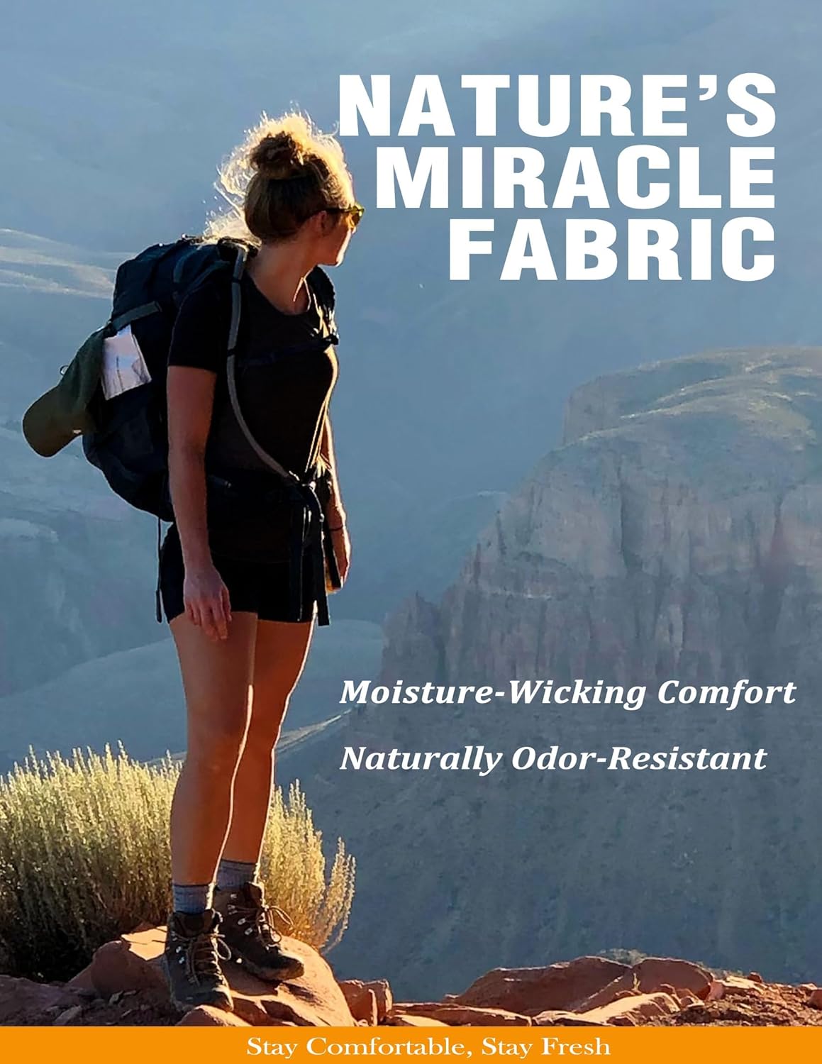 Merino Protect 100% Merino Wool T Shirts Women Crew Neck Tops Short Sleeve Odor Resistance Base Layer Travel Hiking Tee Shirt - Image 2