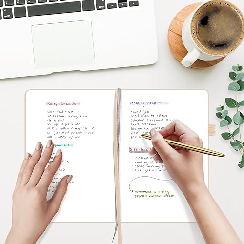 Miniatura 5 de &And Per Se - Cuaderno en blanco, 160 páginas, 5.7 x 8 pulgadas, cuaderno de rayas estrechas con papel grueso para escribir, cuaderno de tapa dura