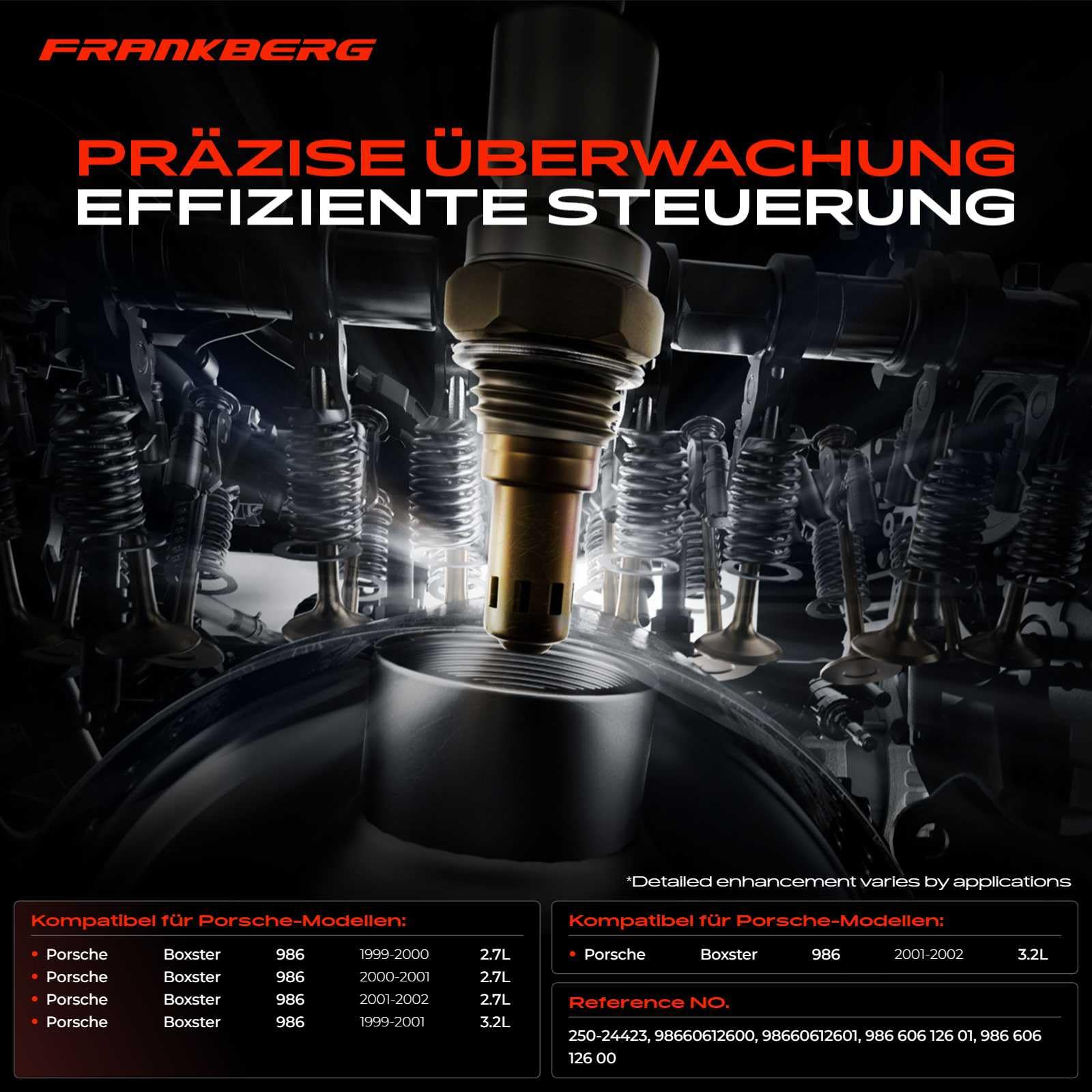 Lambdasonde Für Porsche Boxster - 98660612601 Kompatibel Mit 2.5L-3.2L