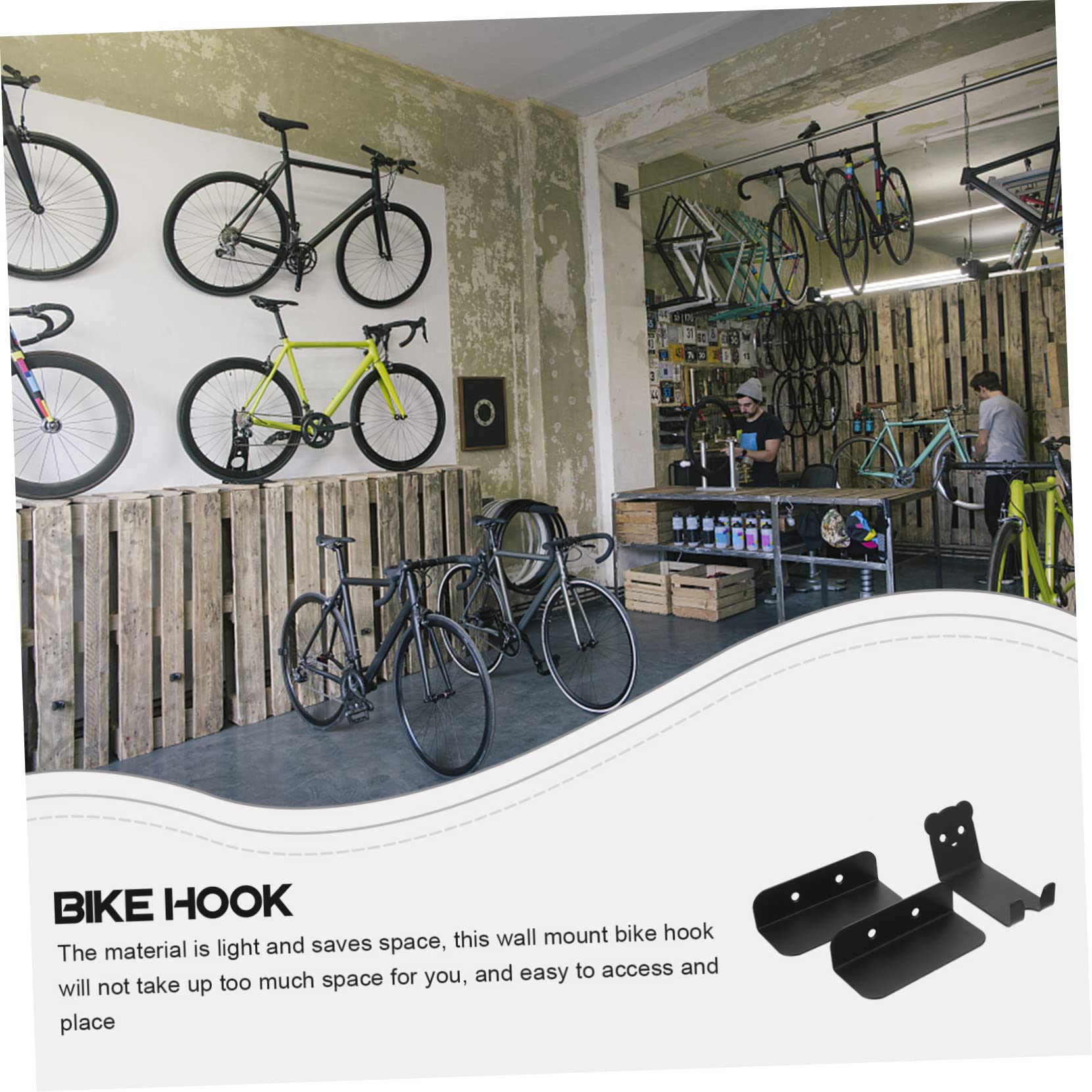 Fahrrad Wandhalterung Aus Robustem Platzsparender Pedal-haken Für Fahrräder Einfaches Aufhängen Im Garage Stabile Kratzfreie Fahrrad-aufbewahrung