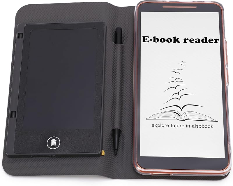Lector de libros electrónicos, eReader de 5,7" con 1 GB de RAM, 8 GB de ROM, WiFi, Bluetooth, admite múltiples formatos de texto e imagen, cámara y parlante integrados