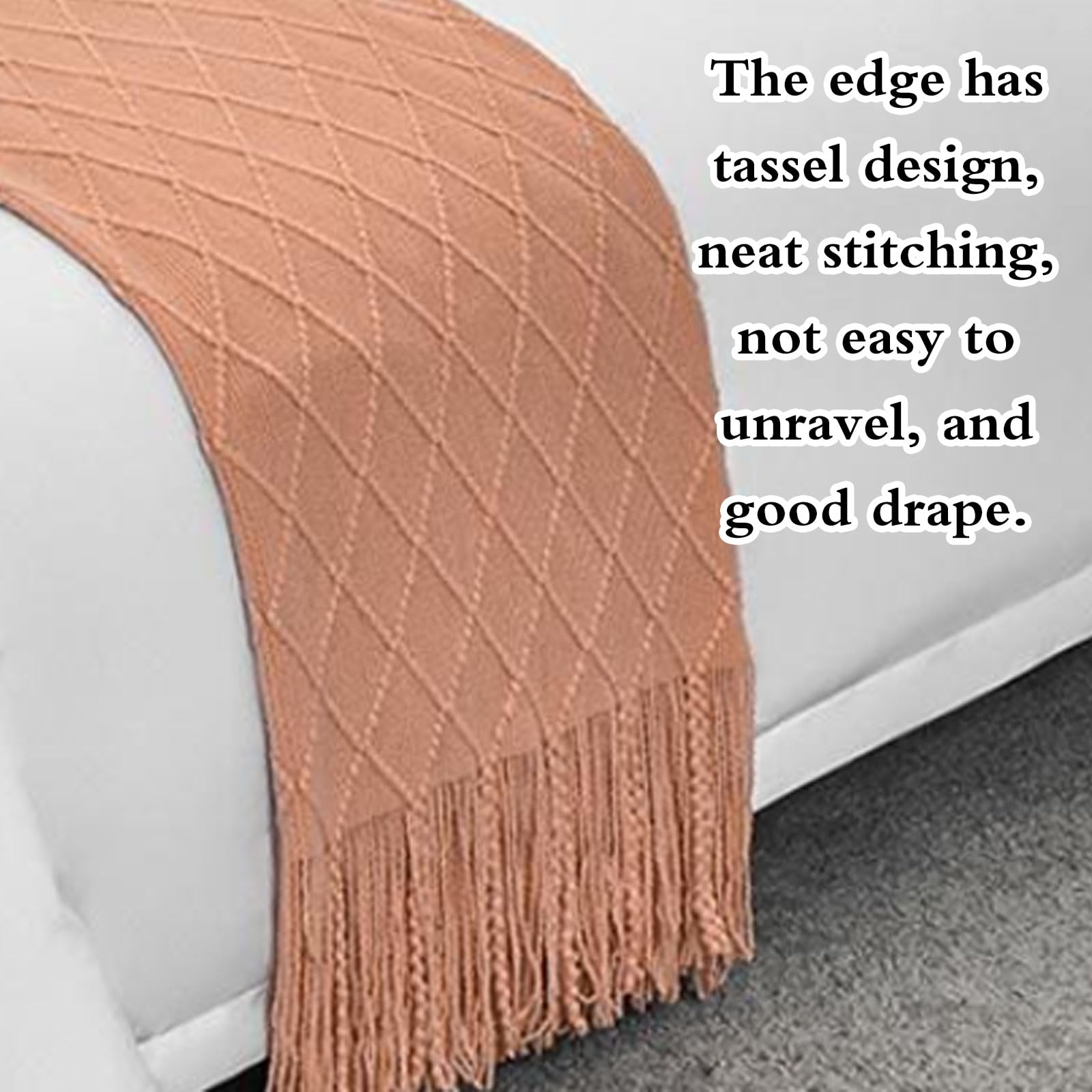 Caminos de Cama,Bufanda de Cama de Hotel,Caminos de Cama y Funda de Cojín a Juego,Bufanda Decorativa para los pies de la Cama,para el hogar,Dormitorio,Hotel.