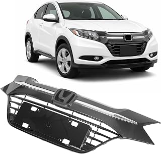 ALMULOO Front Upper Grille Assembly Compatible with 2016-2018 Honda HRV