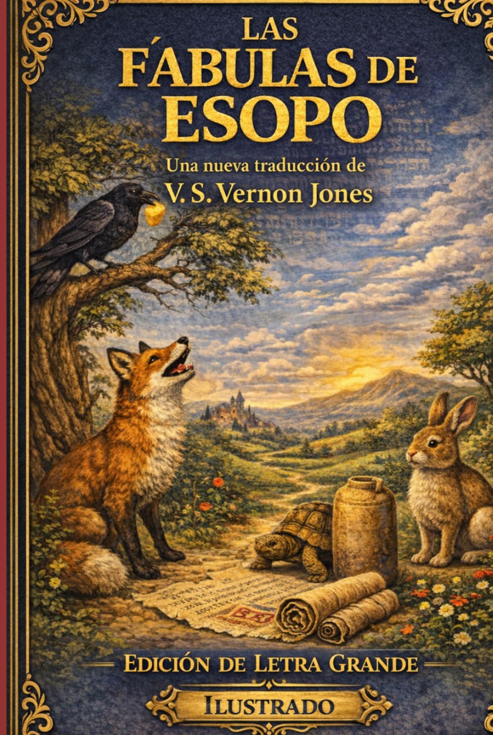Las Fábulas de Esopo: Una Nueva Traducción Ilustrada: Letra Grande (Spanish Edition)      Hardcover – May 1, 2026