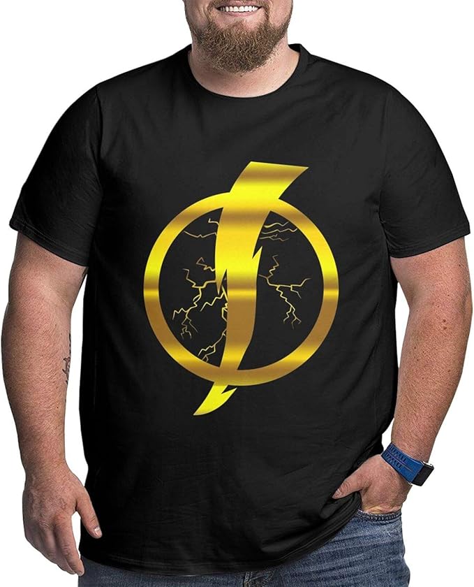 Static Shock Mens TShirt, Casual Short Sleeves Tee for