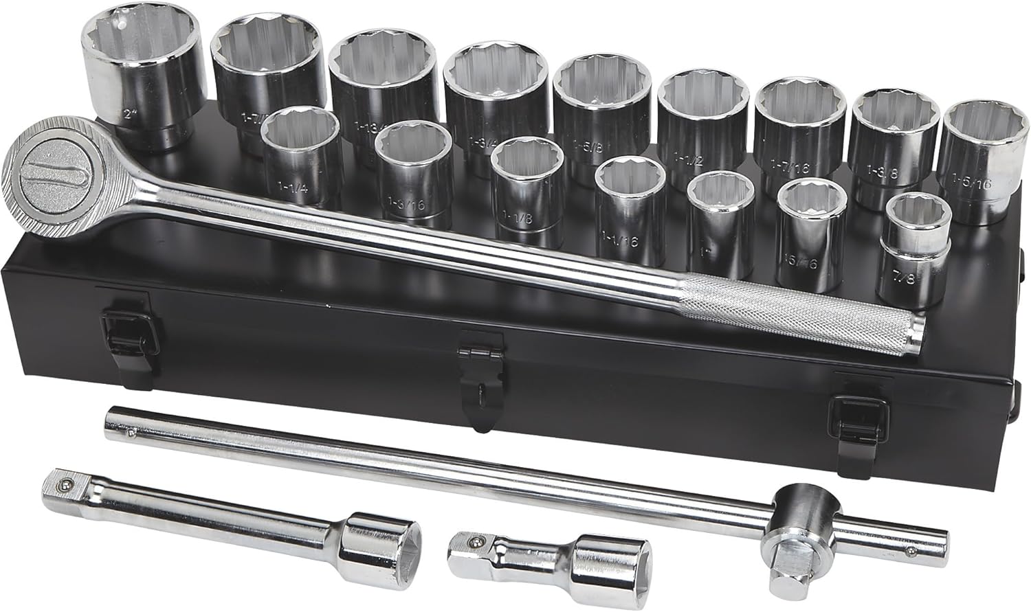 Ironton Heavy-Duty Jumbo Socket Set - 21-Pc 3/4in.-Drive, SAE