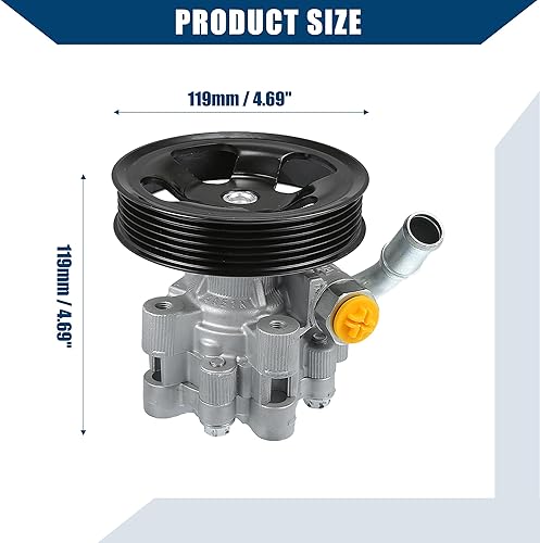 Miniatura 5 de No.4782524AF - Conjunto de bomba de dirección asistida para Dodge Challenger 2009-2010 para Dodge Charger 2006-2010, bomba de asistencia eléctrica,