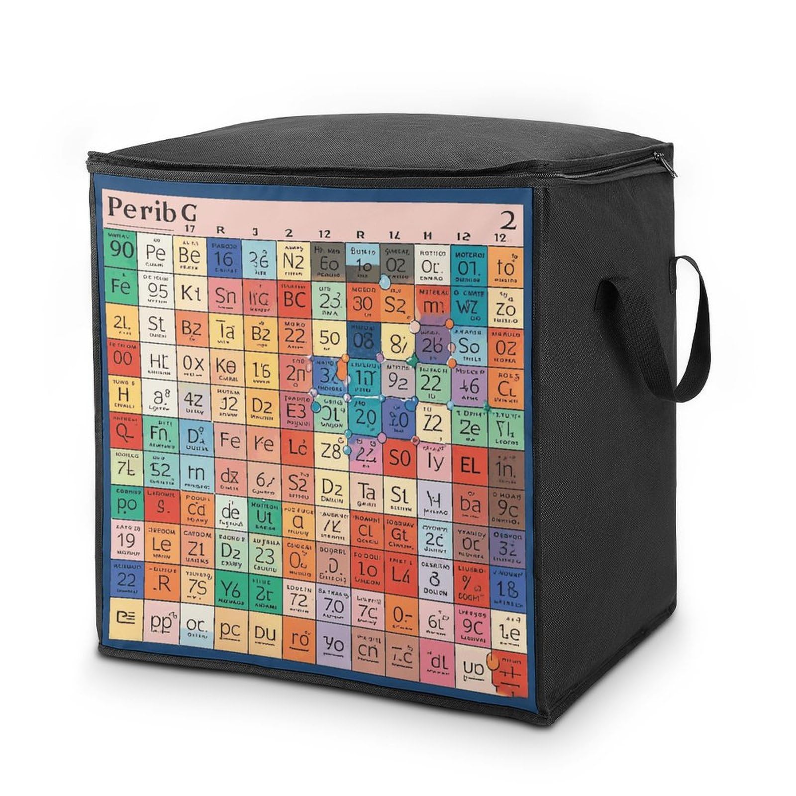 Grands sacs de rangement pour couvertures et linge de lit imprimé chimie pour armoire