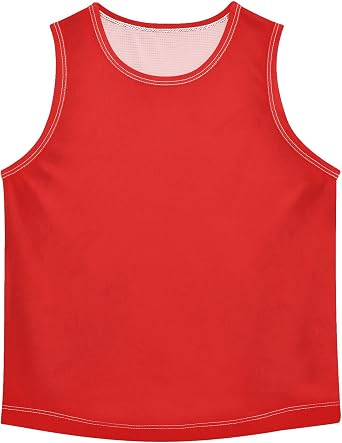 3t Tank Tops Toddler Boys t Shirts for Kids Cool Athletic Undershirt Dry Fit Muscle Tee Youth Strong Red