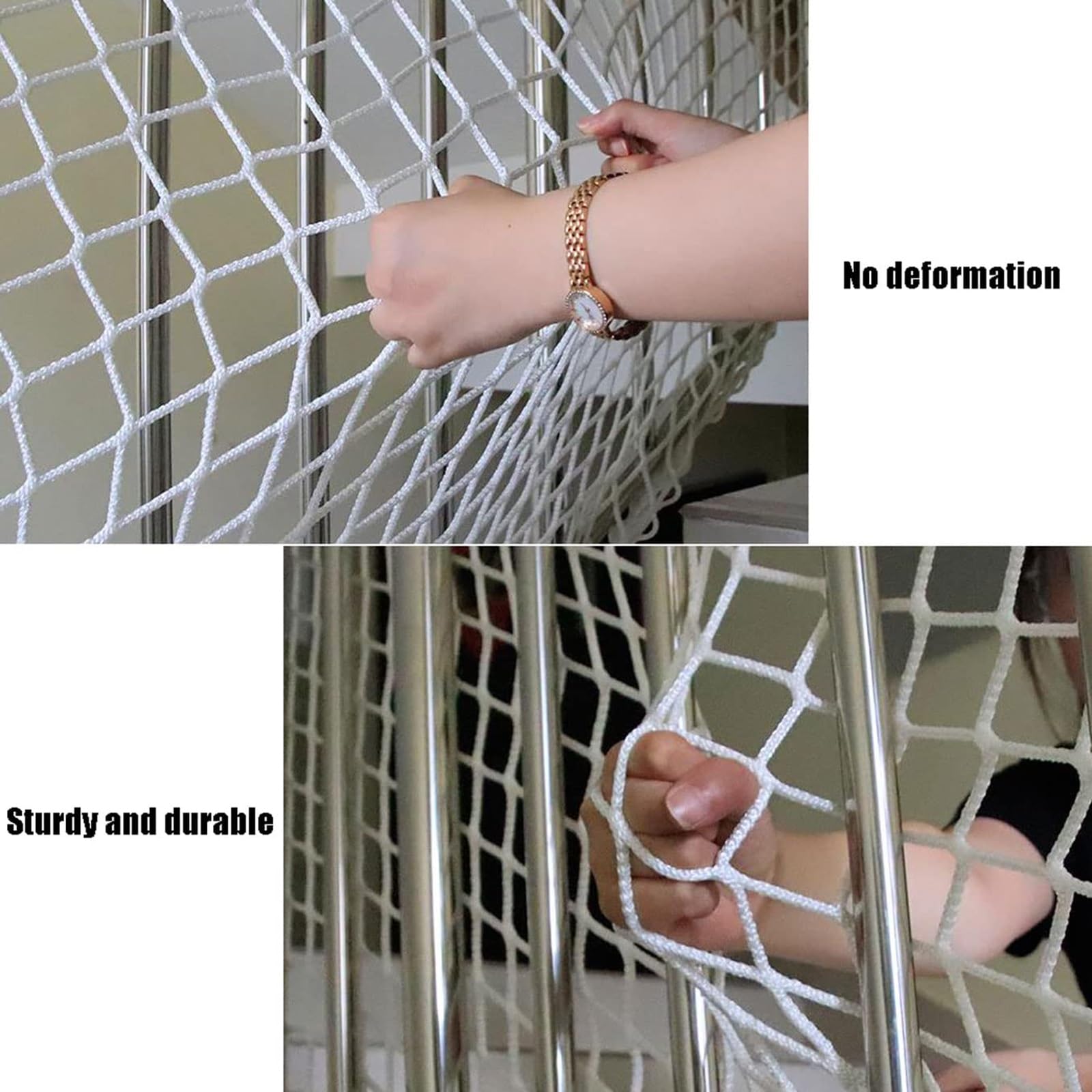 SHAARI Valla De Red De Cuerda, Resistente A Los Desgarros, Flexible, Adecuada para Redes De FúTbol, Seguridad En Parques Infantiles(10cm Mesh,5x6m)