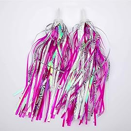 U-LIAN Kids Bicycle Tassel Ribbon, Children Scooter Handlebar Streamers Bicycle Grips Ribbon Baby Carrier Accessories Easy Attach to Bike\'s Handlebars