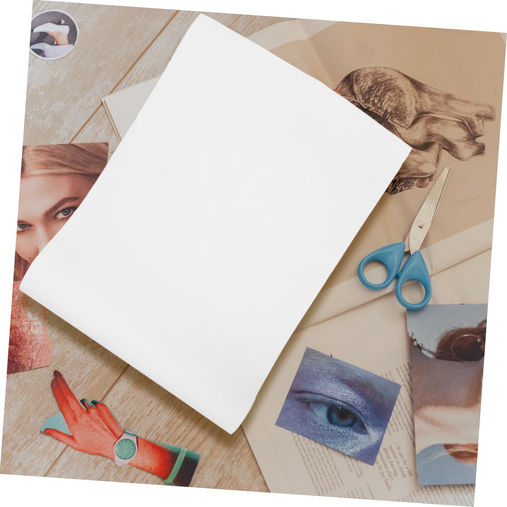 SHINEOFI Papier Kraft Blanc pour Emballage Dessin Décoration Protection Projets Colis Loisirs Créatifs Peinture Maquettes Revêtement Sol