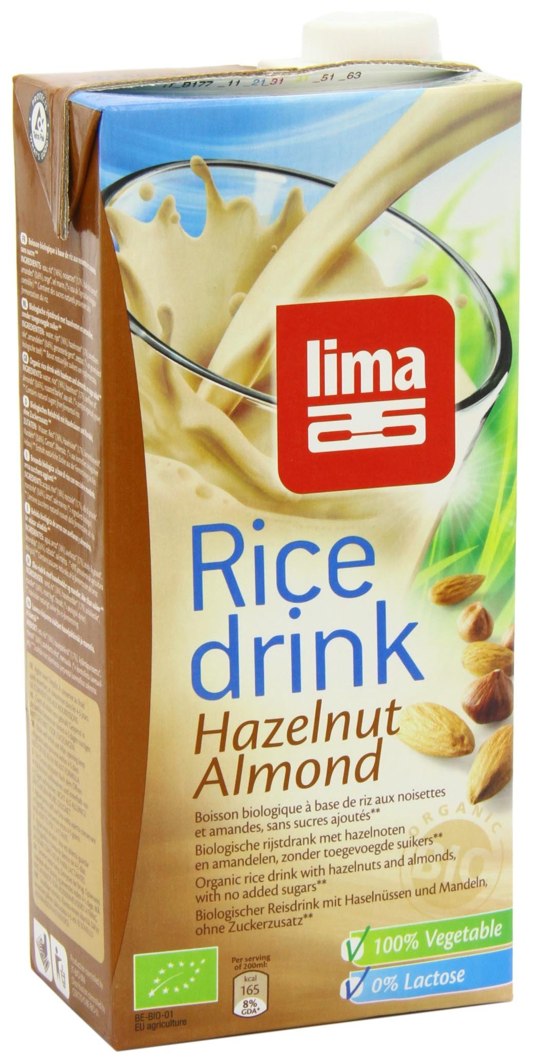 LIMA Rice Drink Haselnuss Mandel, 4er Pack (4 x 1 kg)