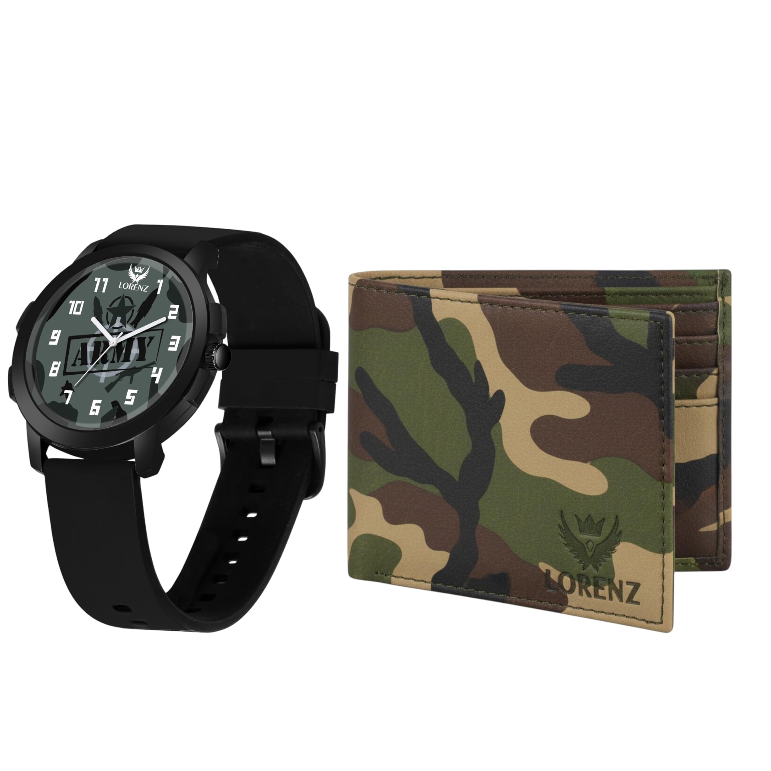 lorenz Army Camouflage Men's Watch & Wallet Combo for Men | Combo for Boys-picture-3
