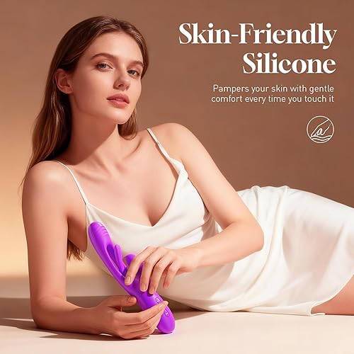 Miniatura 9 de Vibrador consolador conejo - LOVENOTE masajeador de punto G para mujeres, estimulación del clítoris y pezones, juguetes sexuales 3 en 1 con 14