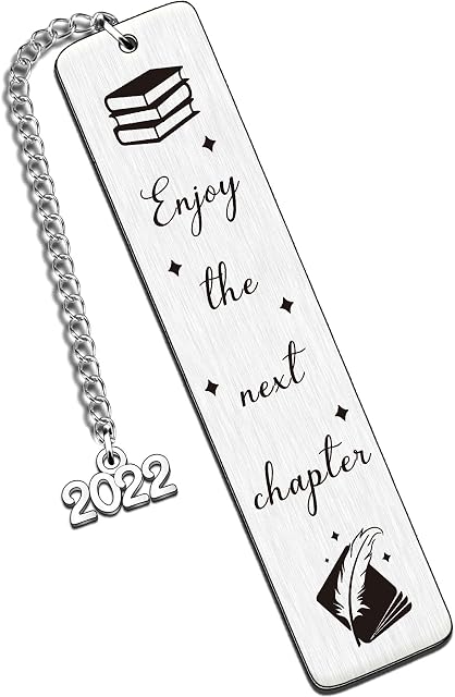 WTOPP Bookmark With 2022 Inspirational Retirement Graduation Christmas Wedding Anniversary Birthday Bookmark Gifts For Her Him Boy Girl Kid Book Lover Boss Colleagues Leaving New Dad Mum Bookmark Gift