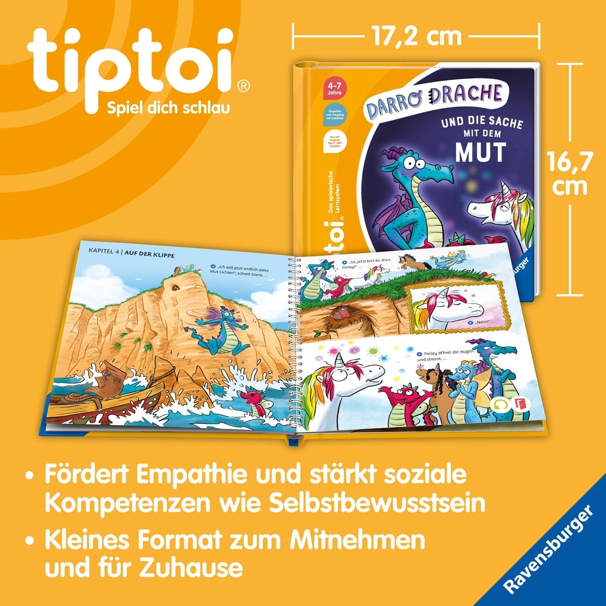 Ravensburger Junior Libro 2-4 Años Lo que sorteo wir un? + Niños Animales De Granja Póster