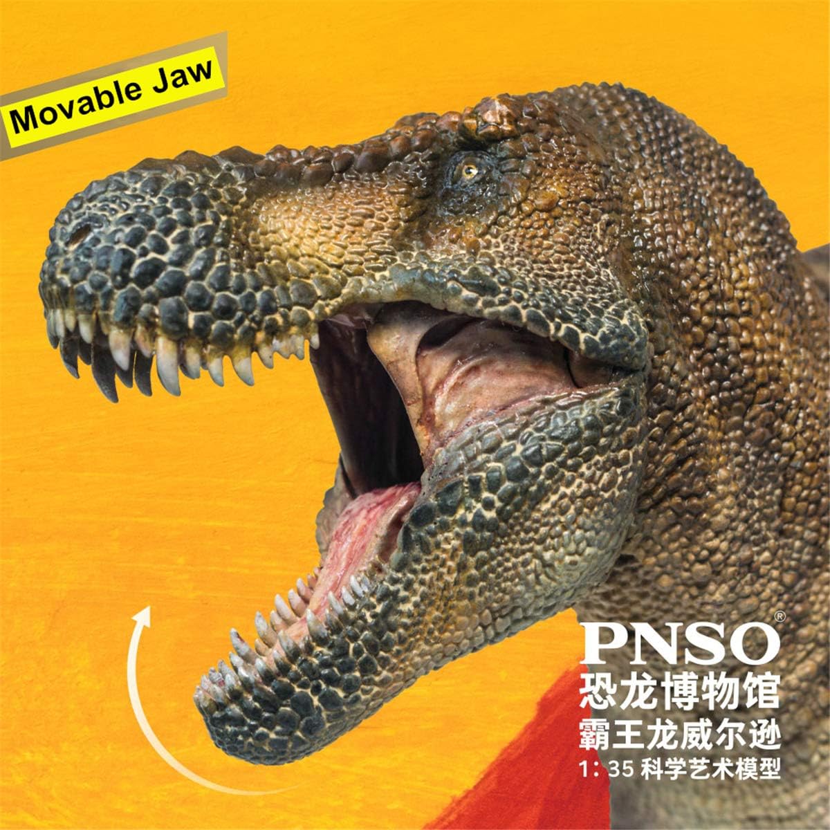 PNSO 135 Tyrannosaurus Rex Wilson Figure Realistic T-Rex Tyrannosauridae Dinosaur PVC Collector Toys Animal Museum Scientific Art Model Decoration Gift for Adult