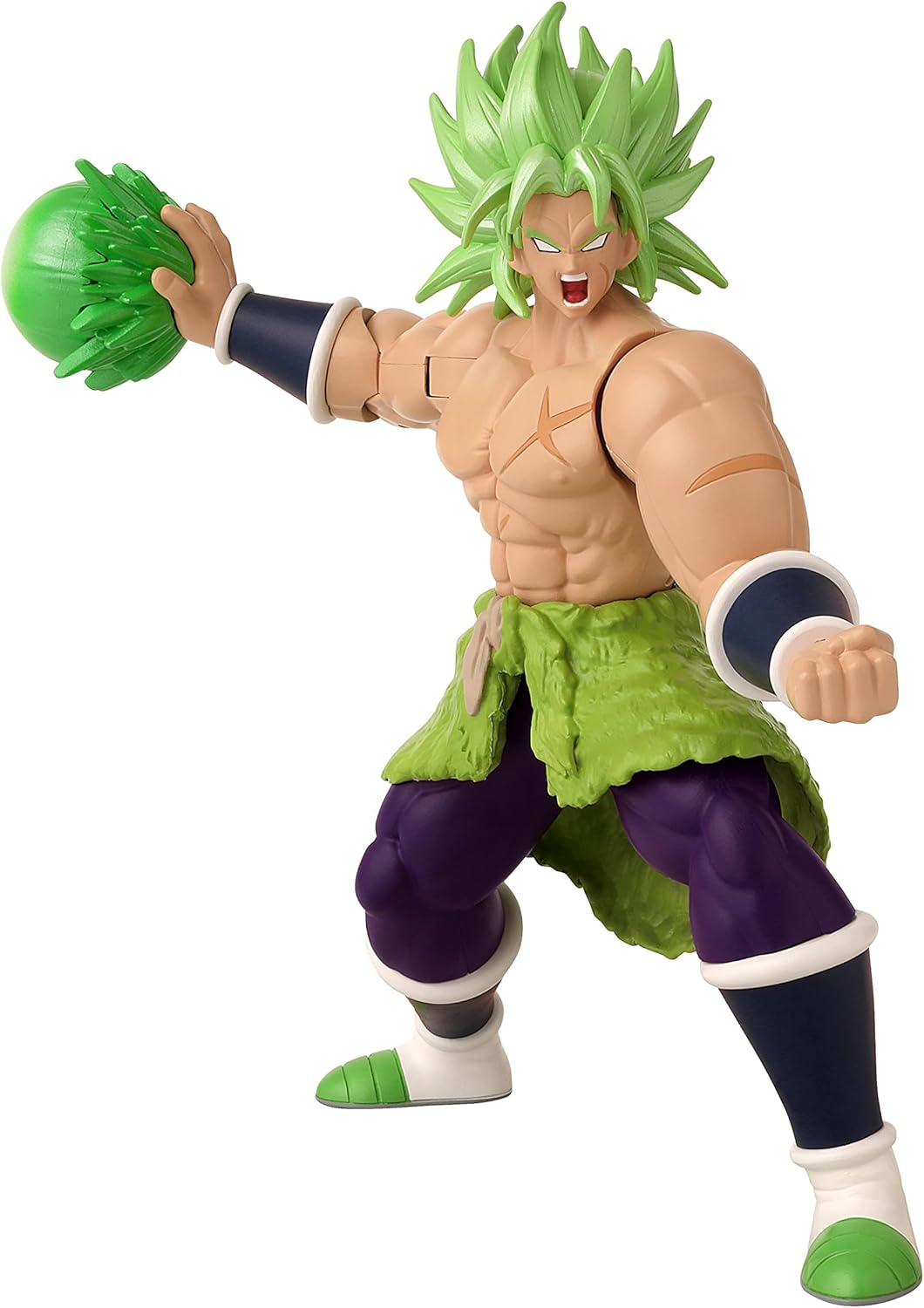 Bandai Namco - Dragon Ball Super - Super Saiyan Broly, 7" Action Figure Attack Collection