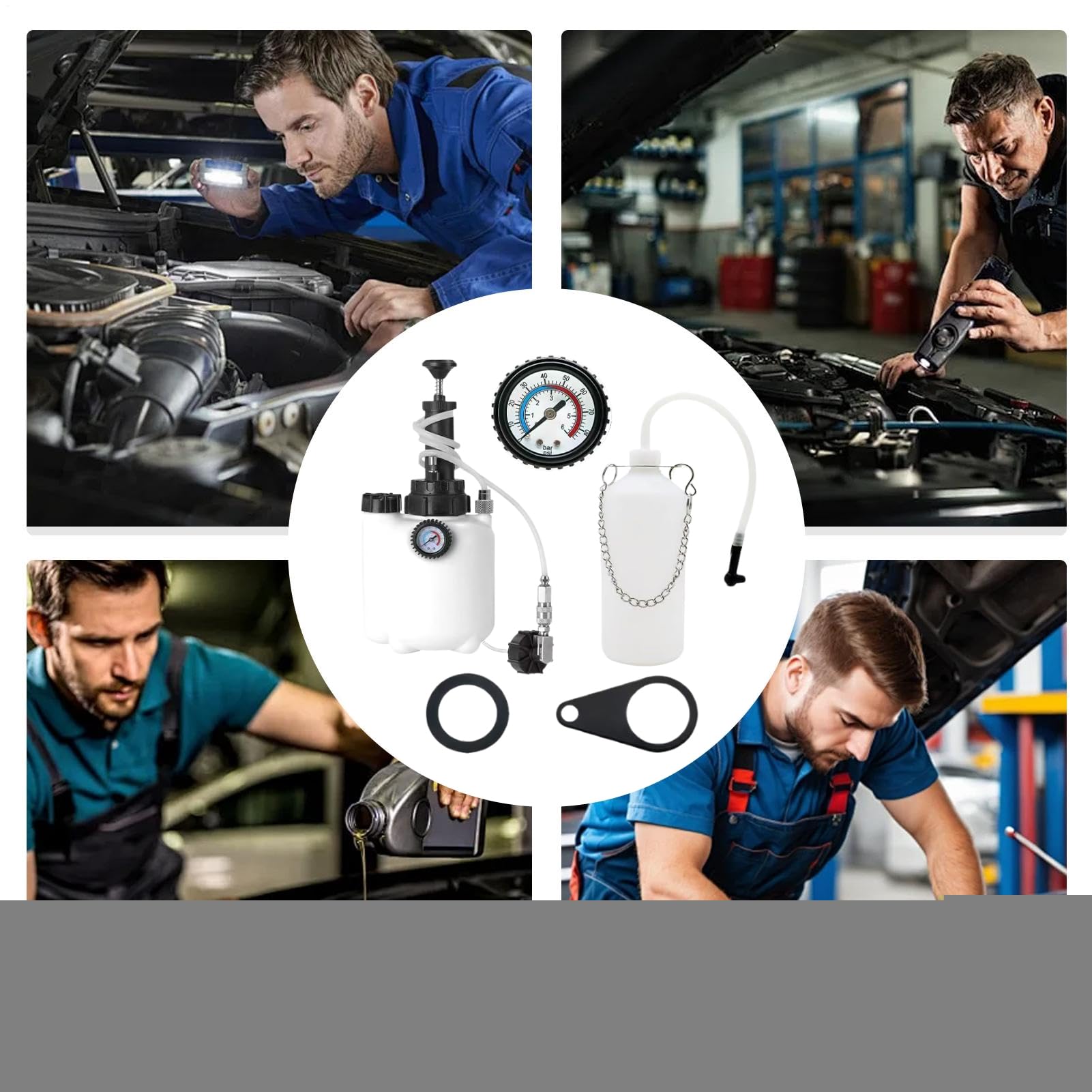 Sangrador De Frenos Sangrador De Presión Para Cambio De Líquido De Frenos | Herramienta De Motor Para Una De Sustitución Para Mecánicos Aficionados Y Principiantes