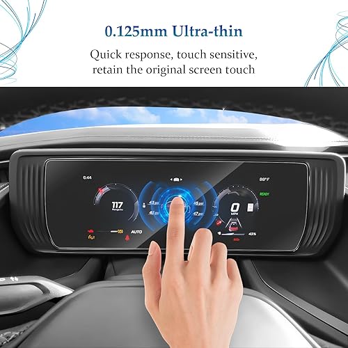 Miniatura 2 de SKTU 2 piezas para Dodge Charger 2024 2025 2026 Accesorios protectores de pantalla para Dodge Charger 2024 2025 2026 Pantalla de salpicadero de 12.3