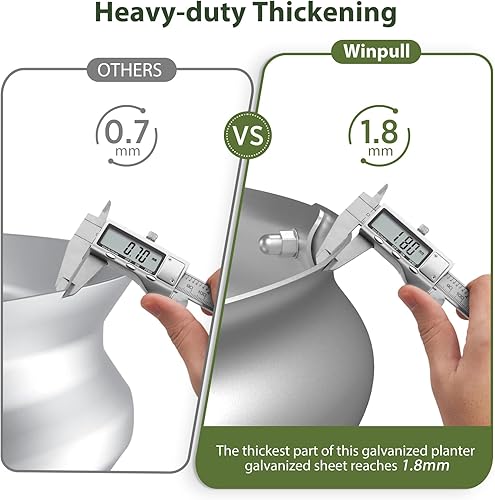Miniatura 4 de Winpull Kit de cama de jardín elevada grandes macetas de jardín galvanizadas para exteriores con bordes de seguridad y guantes camas elevadas de