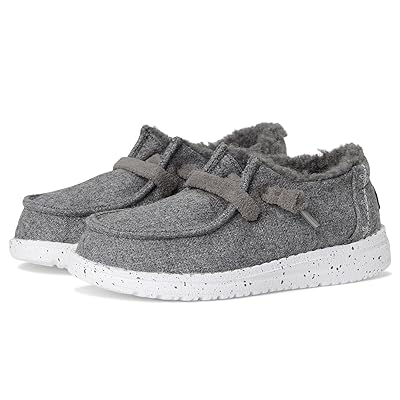 Hey Dude Kids Wendy Wool Cozy (Toddler) Girls Shoes Charcoal