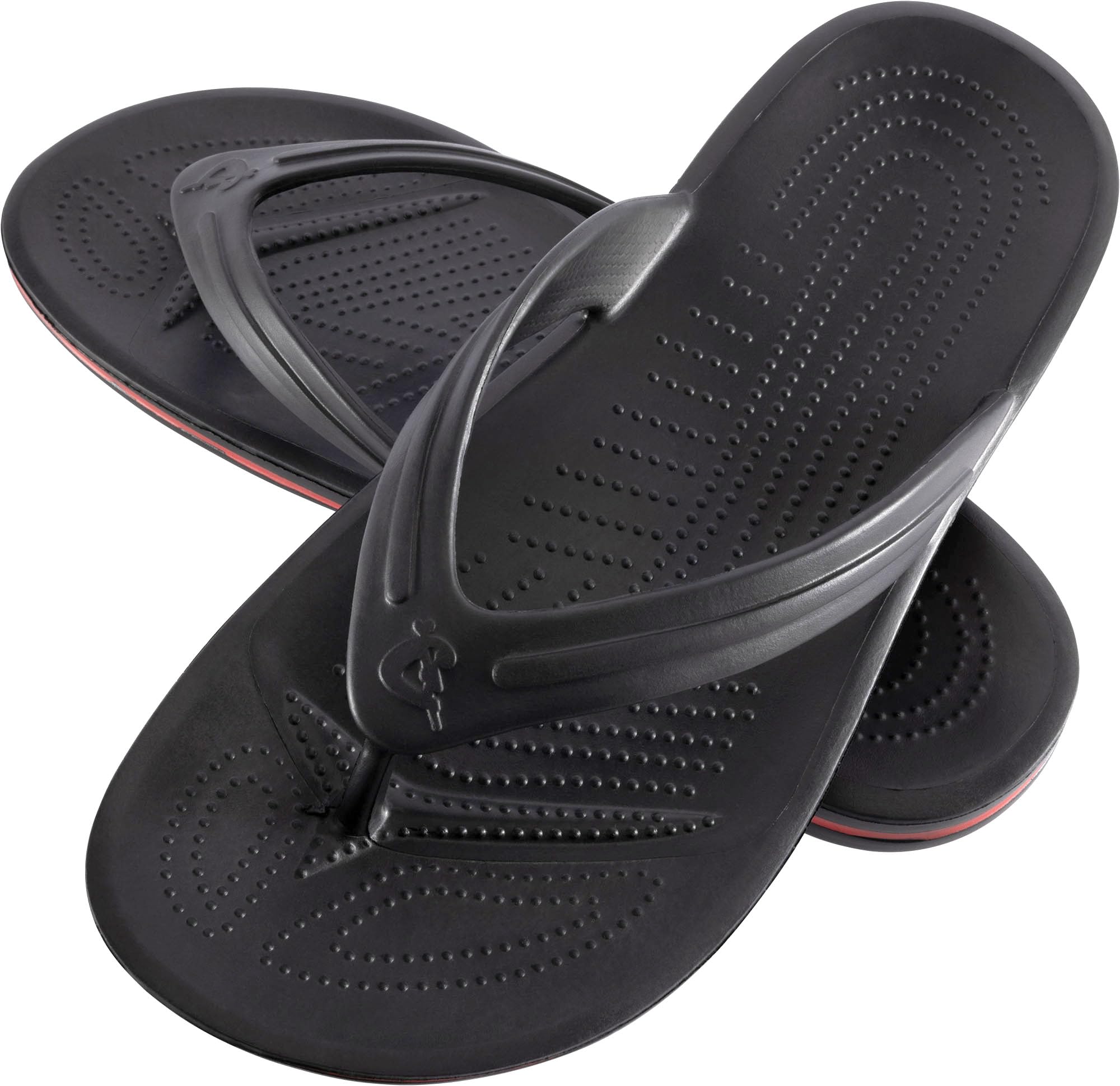 Cressi Bubble Flip Flop Black 45/46 - Adult EVA Rubber Flip Flops, Dry, Comfortable, Durable and Lightweight, Long-Lasting Non-Slip Sole, for the Beach and Pool, Black, 45/46