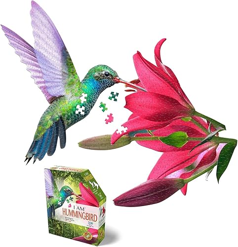 Miniatura 2 de Madd Capp I Am Hummingbird - Rompecabezas de 300 piezas en forma de pájaro, multicolor