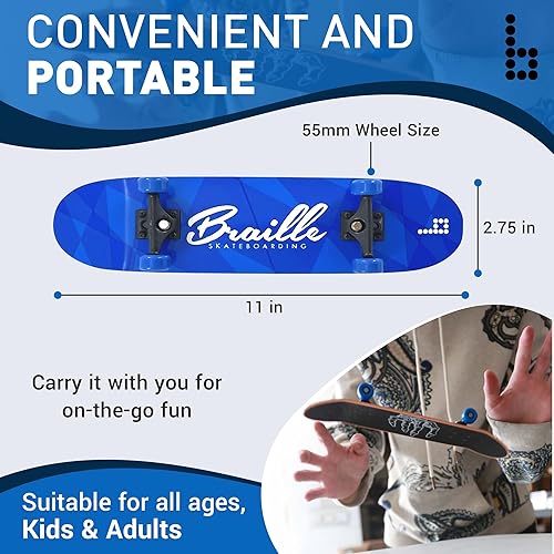 Miniatura 3 de Mini patinetas para niños y adultos de 11 pulgadas, juego de patineta de mano Dragon Pro, tablero de mano + herramientas reales, cinta de agarre de