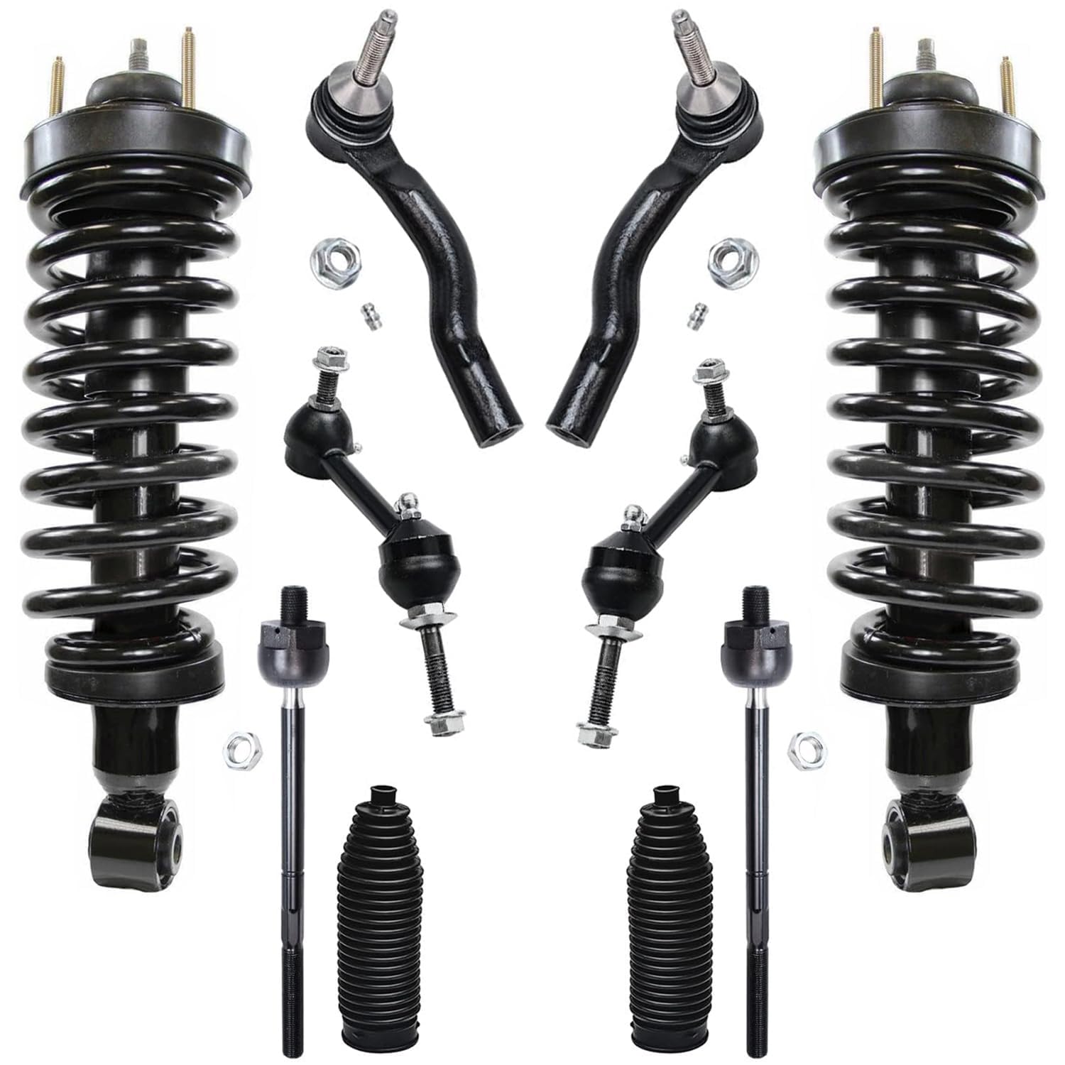 Detroit Axle - 10pc Front Struts Kit for 2003-2011 Ford Crown Victoria