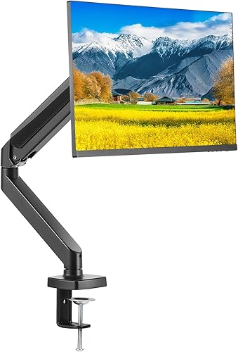 VEVOR Soporte de monitor único para pantallas de 13"-32", brazo de monitor de resorte de gas para pantallas de computadora planascurvas, soporta