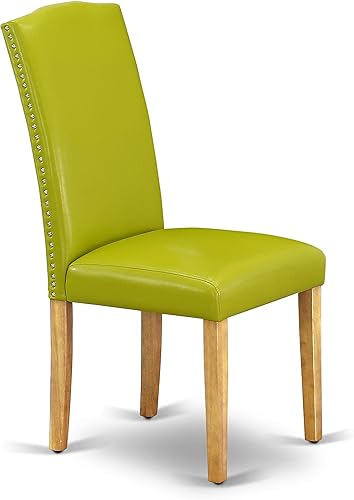 Miniatura 7 de East West Furniture NOEN3-OAK-51 - Juego de mesa de comedor de 3 piezas contiene una mesa de cocina rectangular con hoja de mariposa y 2 sillas