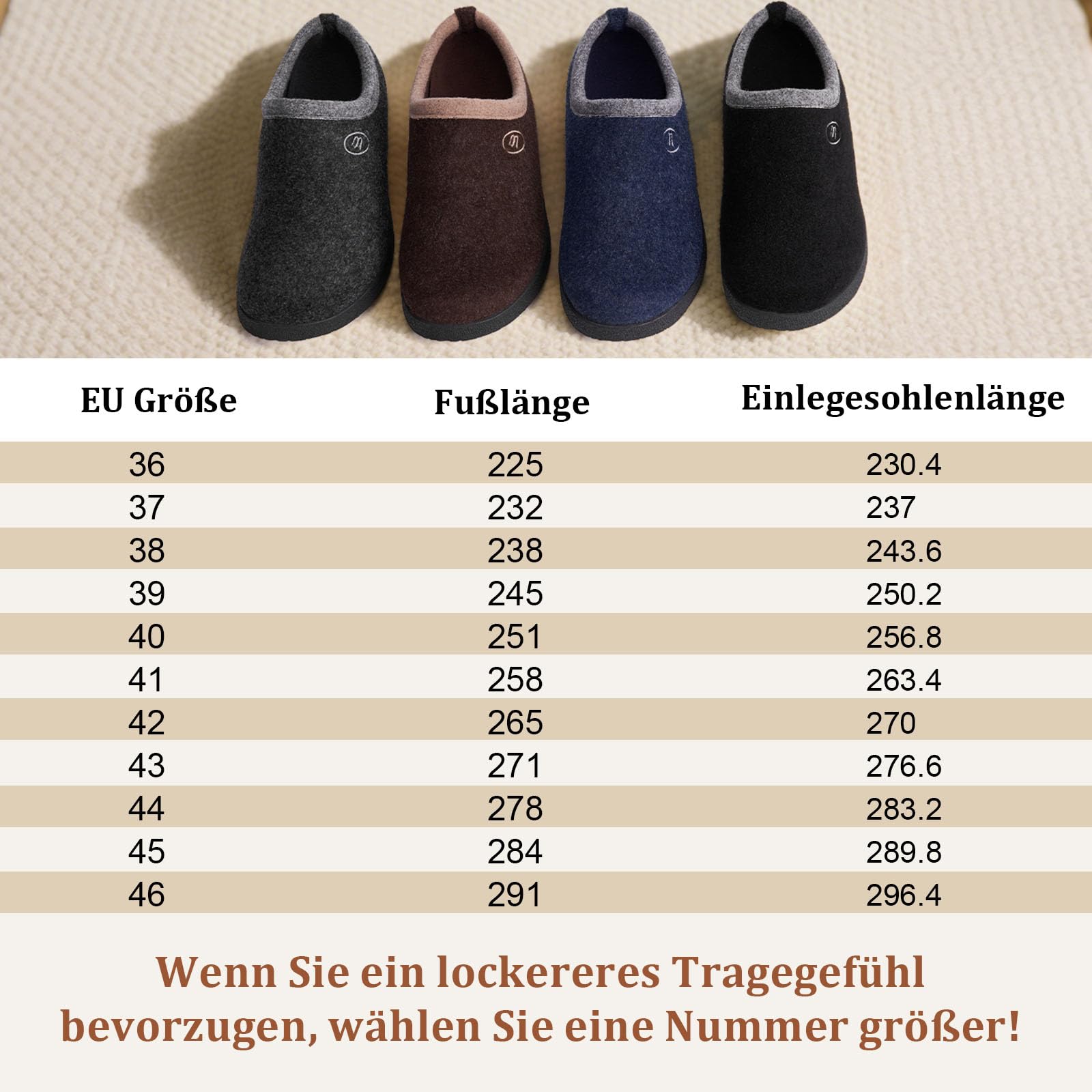 RUYI Pantuflas de fieltro para mujer y hombre, pantuflas de invierno, cálidas, de fieltro, con soporte para arco y suela antideslizante para interior y exterior