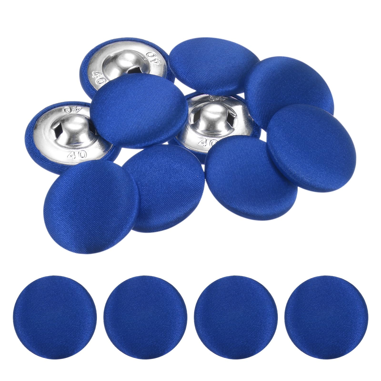 TIXIPEM 10pcs Cover Button Kits 1 Inch/25mm Blue