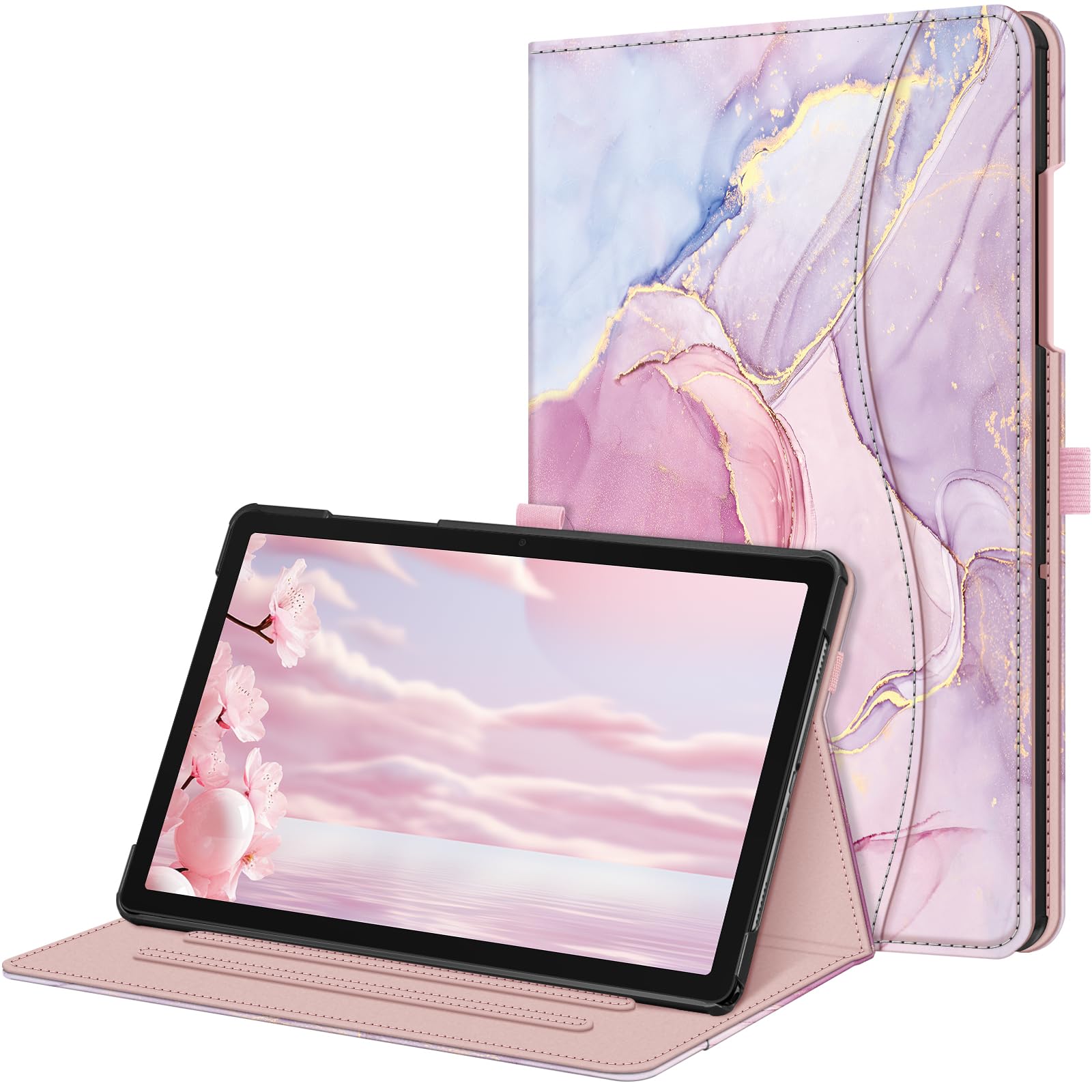 Fintie Case for Samsung Galaxy Tab A11+ Plus 11 Inch 2025/ A9+ Plus 2023, Multi-Angle Viewing Smart Stand Back Cover with Pocket Auto Wake/Sleep,