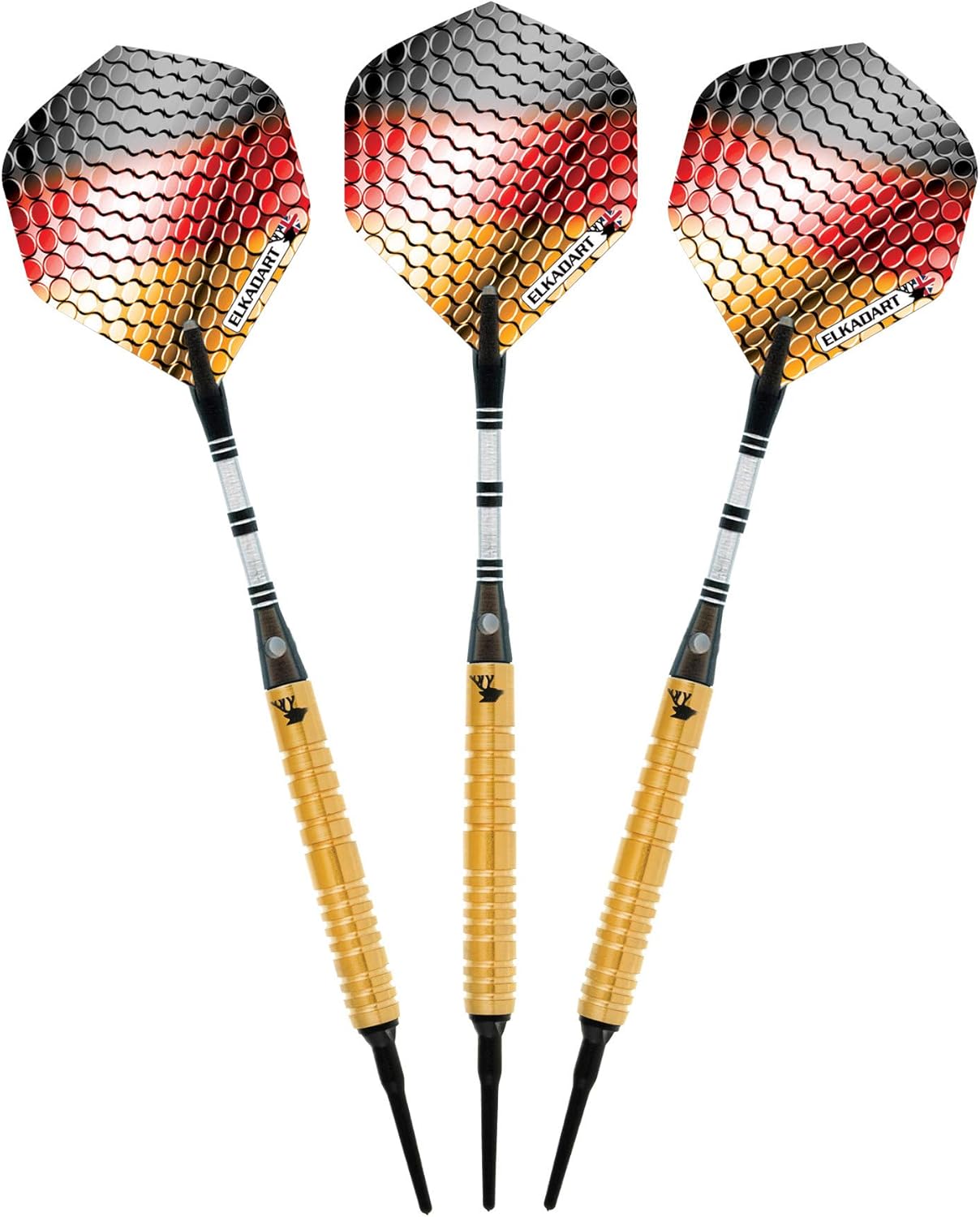 Elkadart Titanium 90% Tungsten Soft Tip Darts with Storage/Travel Case