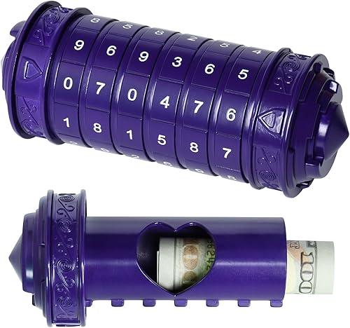 Miniatura 9 de Da Vinci Code Numeric Cryptex Caja de Rompecabezas de Dinero para Regalo en Efectivo, Caja de Joyería con Compartimento Oculto, Regalo Único de
