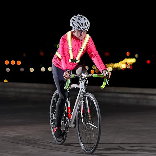 Miniatura 6 de High Visibility Reflective Vest Safety Vest Running Reflective Gear Adjustable Reflective Vest for Walking,Jogging,Hiking,Night Cycling