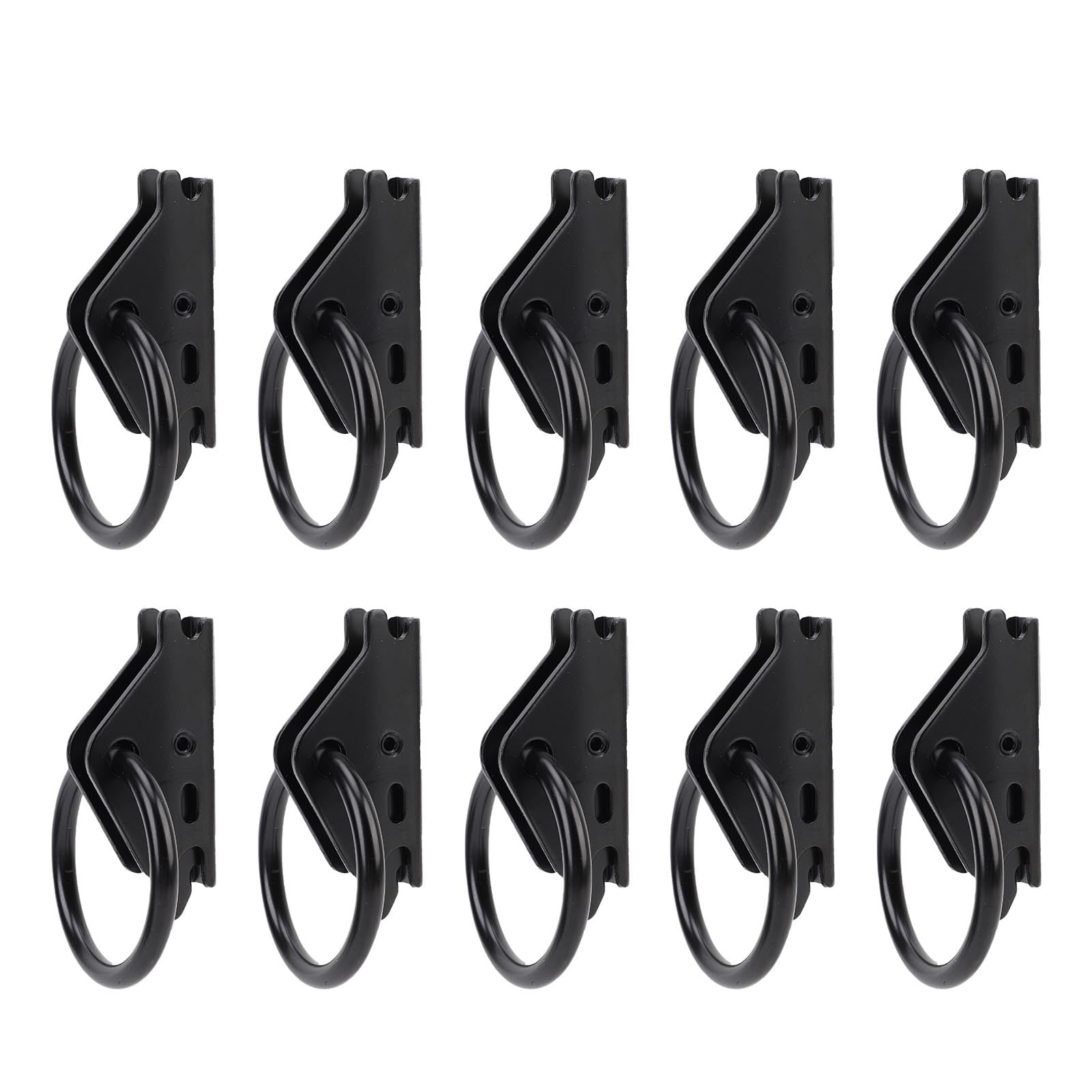 banapoy E Track O Anning Ating Anchors, 10Pcs de Servicio Pesado E del de Riel de Empate, 2500lbs de Carga de Trabajo, para Camiones, Remolques, Camionetas, Camas Planas