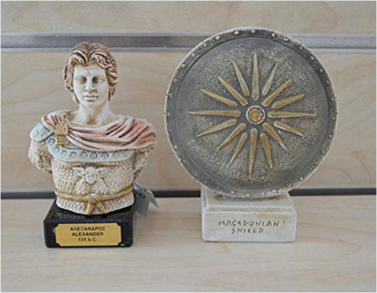 Estia Creations Great Alexander and Shield Sculpture Set Artifacts