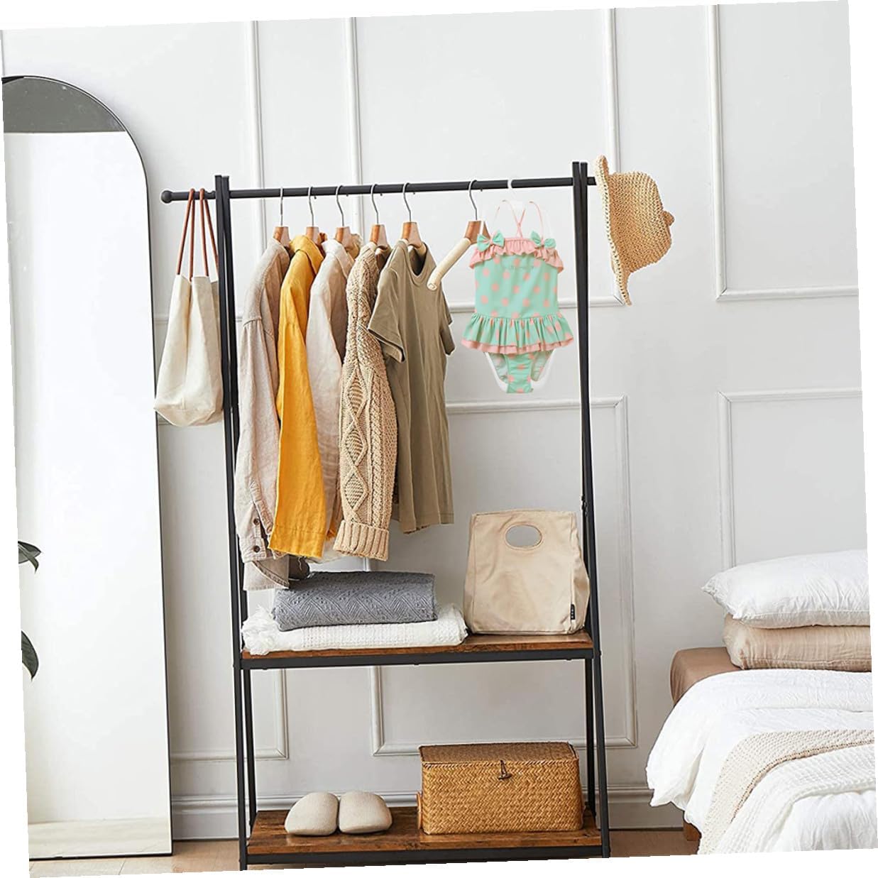 ABOOFAN 6pcs Plastic Clothes Hangers for Swimwear and Outfits, Friendly Swimsuit Drying Racks for Closet Organization