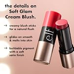 e.l.f. Soft Glam Cream Blush Stick, Buildable Cream Blush for A Natural Flush & Satin Finish, Made with Shea Butter, Vegan & Cruelty-Free, Pink On It