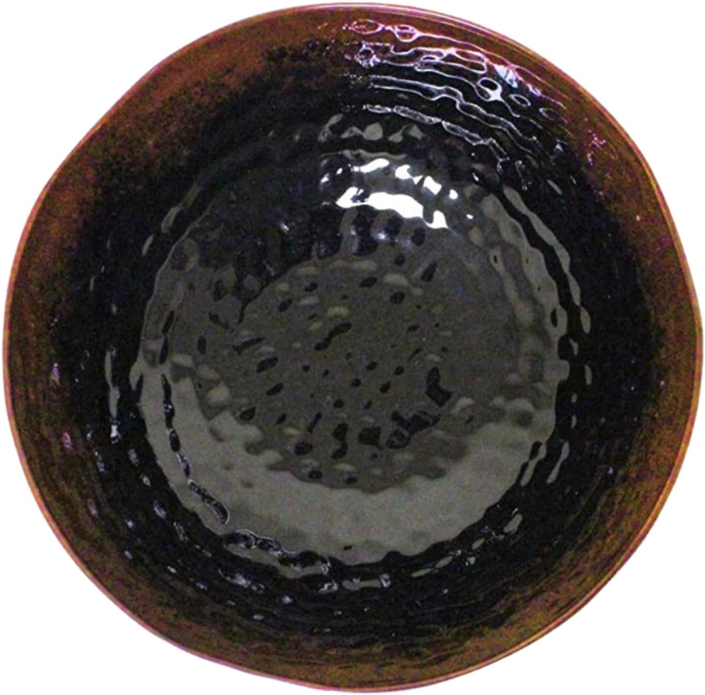 TrueCraftware- 38-1/2 oz Wavy Soup Bowl Tenmoku Dinnerware Melamine Set of 12- Dishwasher Safe Reusable Serving Bowls Dinnerware Dishes for Soup Ramen Noodles Bowl