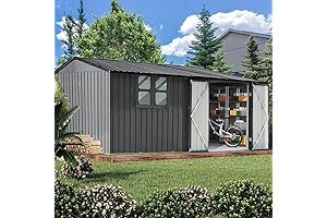 UBGO Large Outdoor Metal Storage Shed