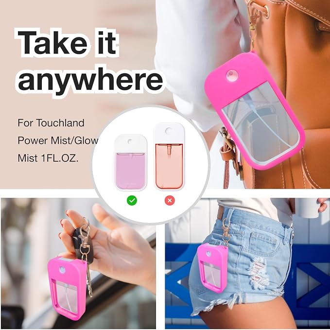 Funda de silicona suave con llavero para Touchland (4 piezas) miniatura 4